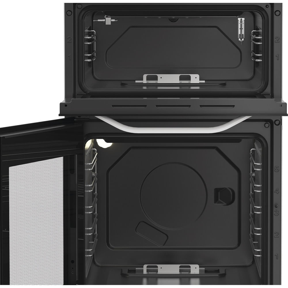 Hotpoint HDG5GCW Gas Cooker with Double Oven, White, A+ Rated