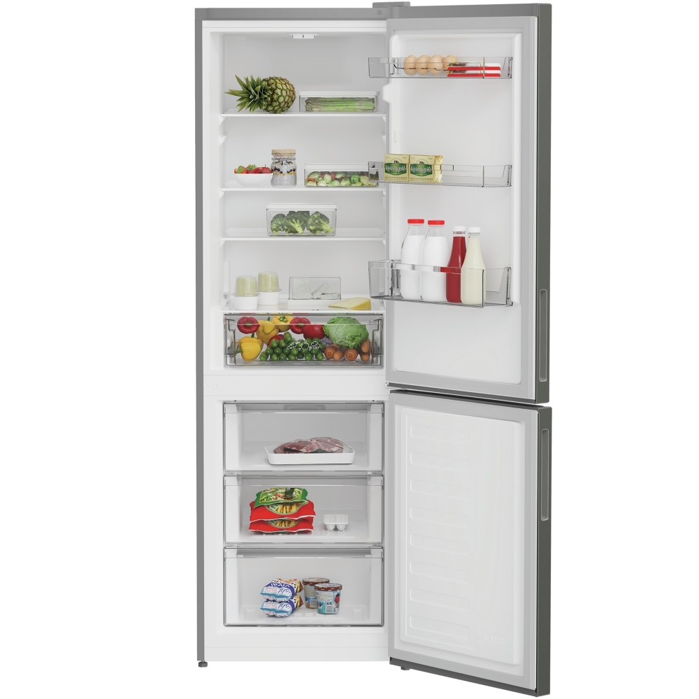 Indesit INKS 1361 S4UK Low Frost Fridge Freezer, 60/40, Silver, E Rated