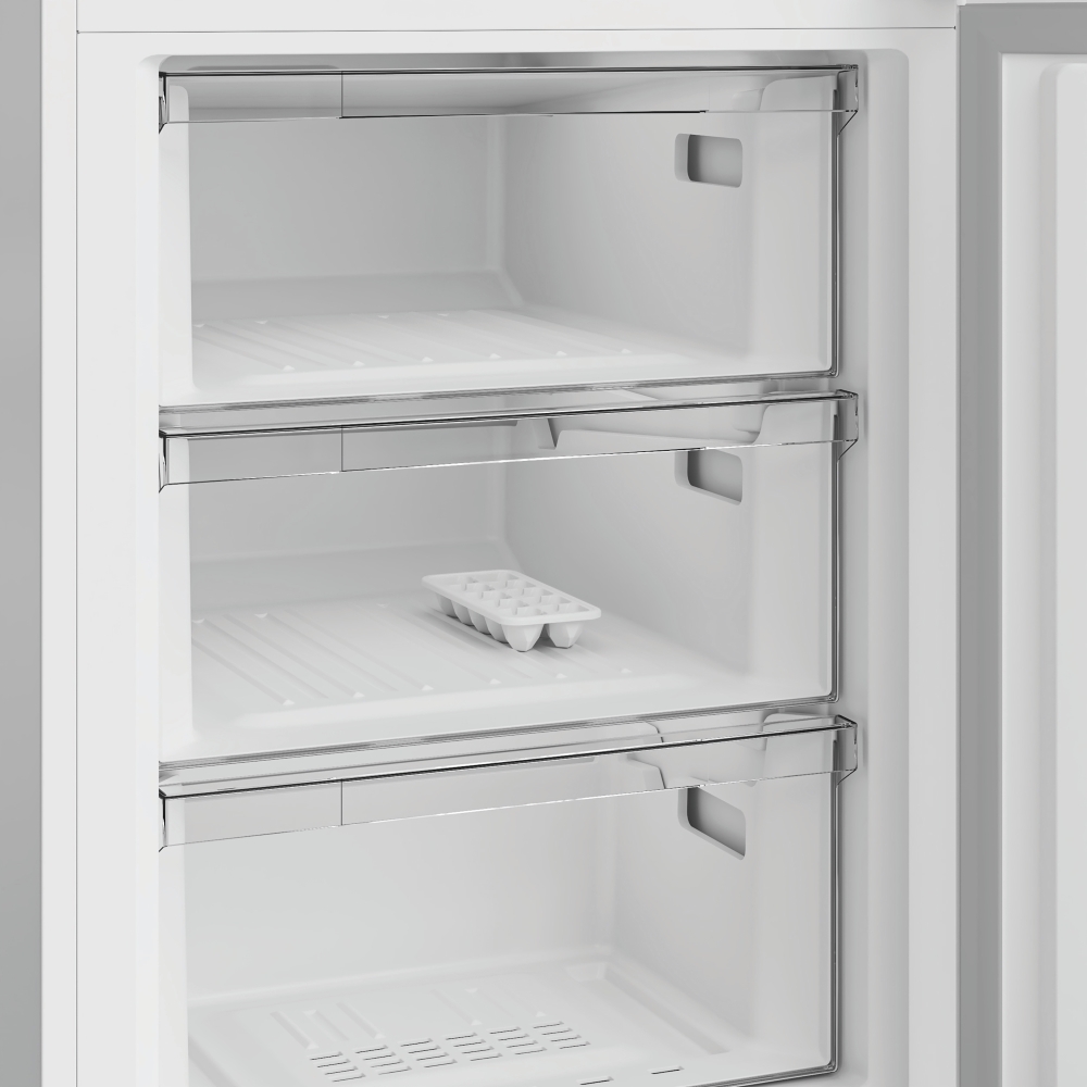 Indesit INKS 1361 S4UK Low Frost Fridge Freezer, 60/40, Silver, E Rated