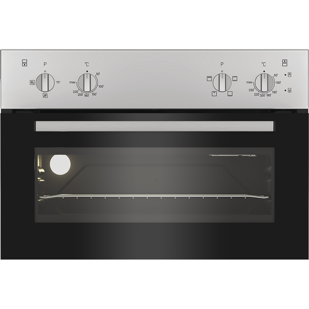 Indesit DII 10N S Built-In Electric Double Oven, Silver, A Rated