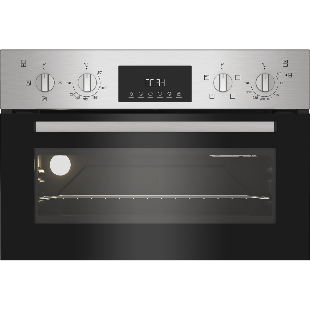 Indesit DII 10D IX Built-In Electric Double Oven, Stainless Steel, A Rated