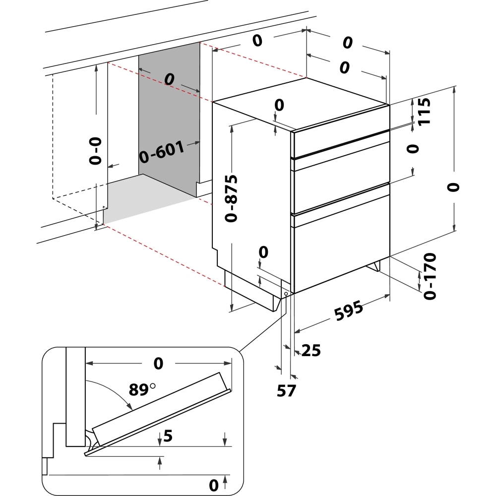 Indesit DII 10D IX Built-In Electric Double Oven, Stainless Steel, A Rated