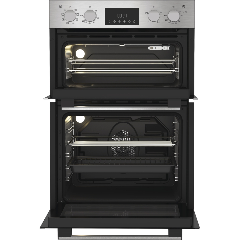 Hotpoint DIH 82D IX Built-In Electric Double Oven, Stainless Steel, A Rated