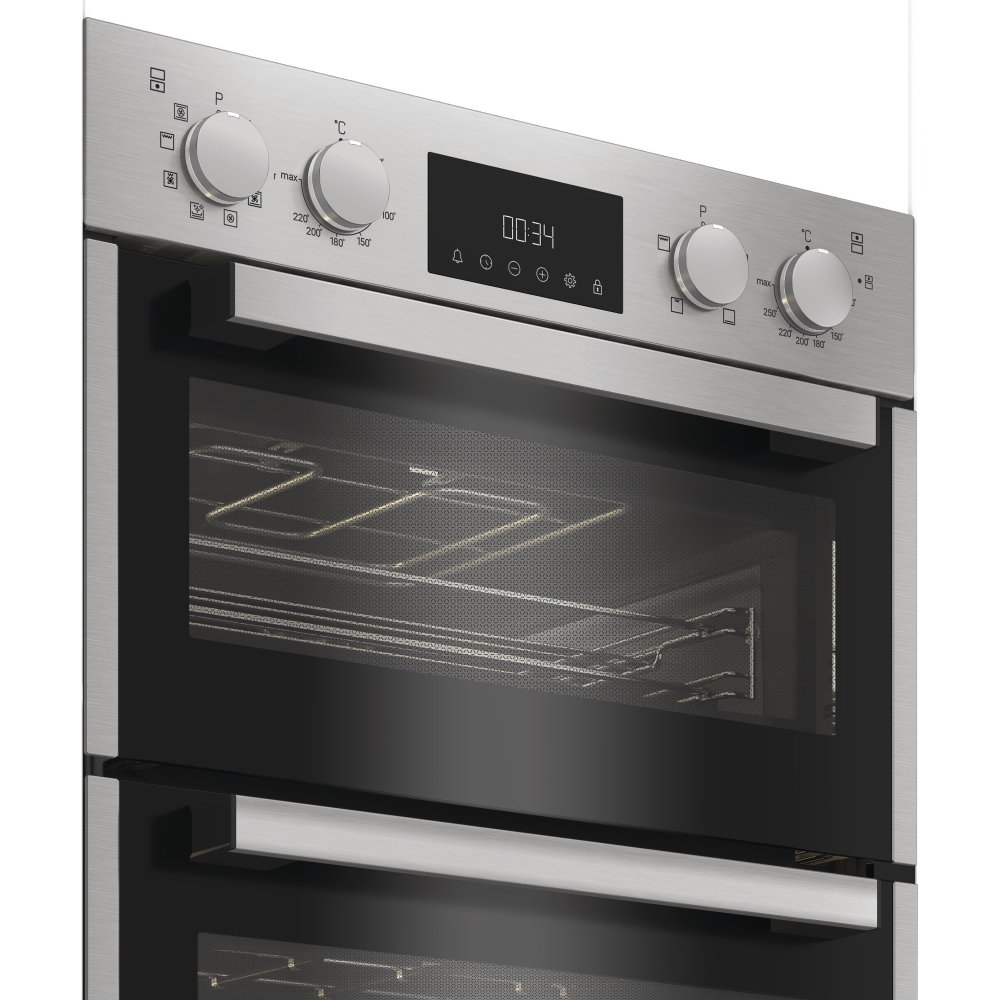 Hotpoint DIH 82D IX Built-In Electric Double Oven, Stainless Steel, A Rated