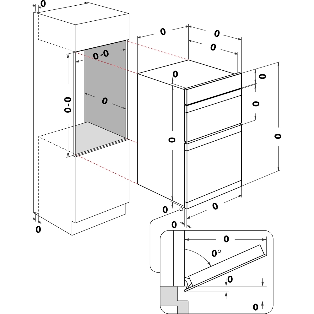 Hotpoint DIH 82D IX Built-In Electric Double Oven, Stainless Steel, A Rated