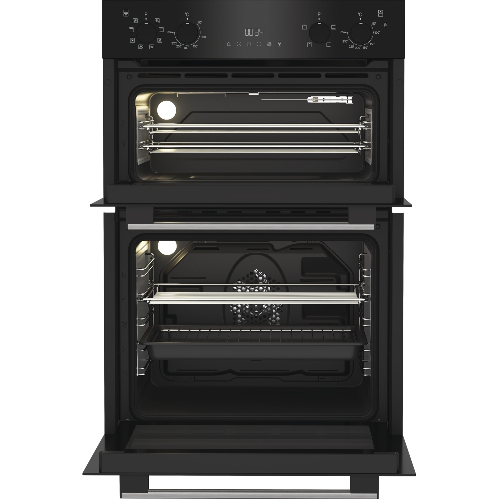 Hotpoint DIH 82G B Built-In Electric Double Oven, Black, A Rated