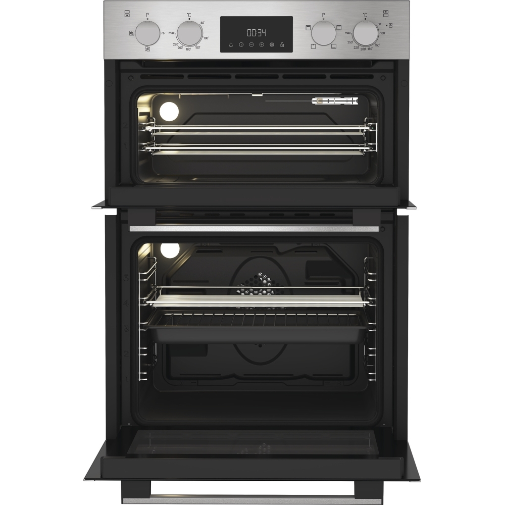 Hotpoint DIH 10D IX Built-In Electric Double Oven, Stainless Steel, A Rated