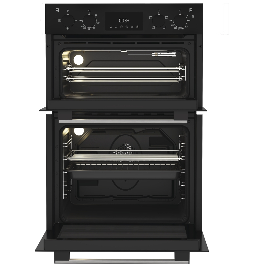 Hotpoint DIH10DB Built-In Electric Double Oven, Black, A Rated