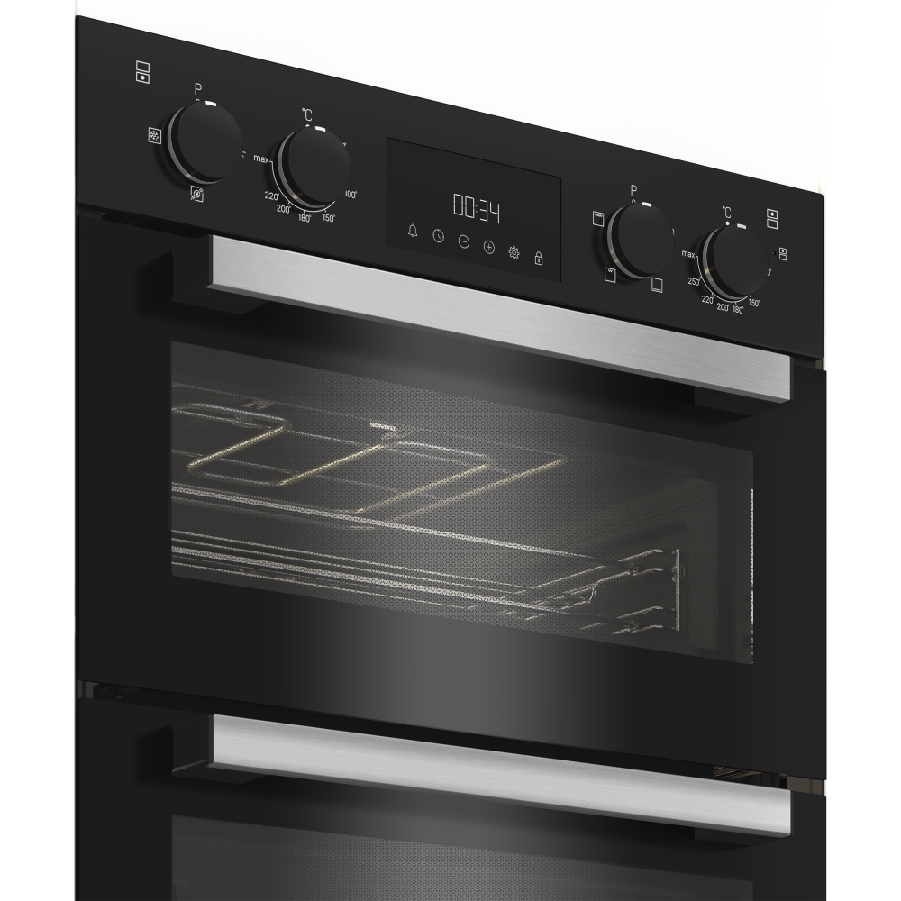 Hotpoint DIH10DB Built-In Electric Double Oven, Black, A Rated