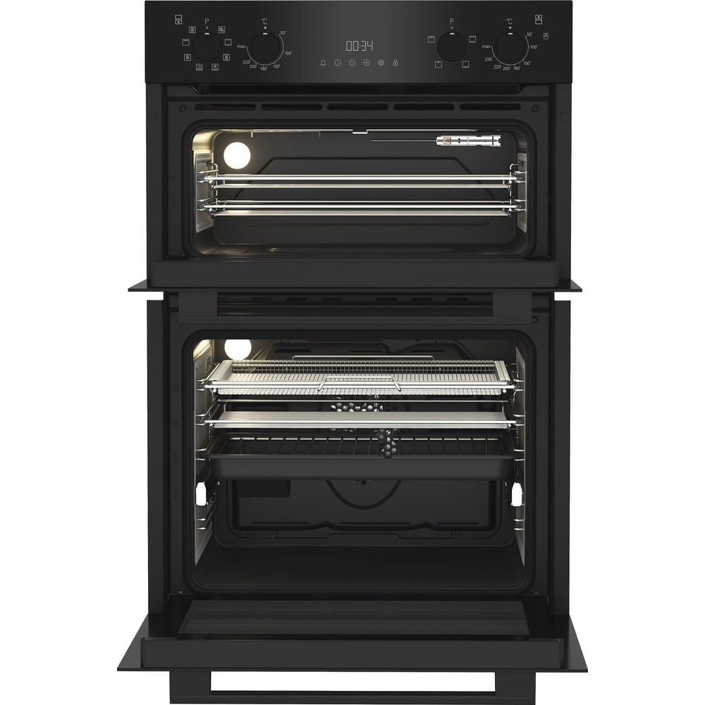 Hotpoint DIH 82G1A B Built-In Electric Double Oven, Black, A Rated
