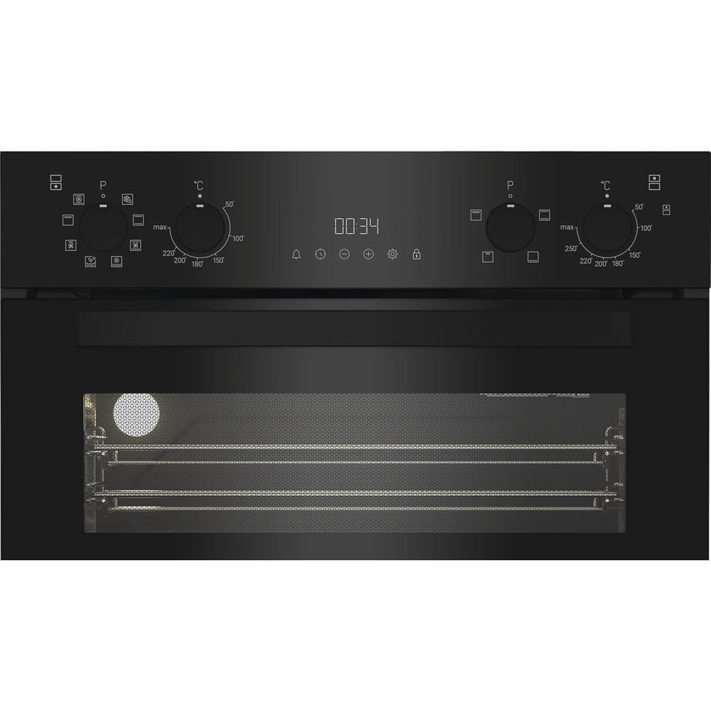 Hotpoint DIH 82G1A B Built-In Electric Double Oven, Black, A Rated