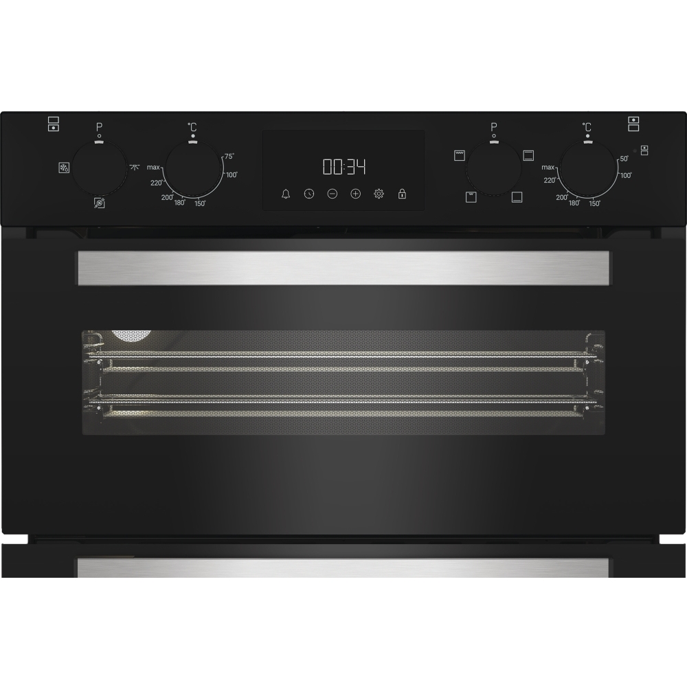Hotpoint DUH 10D B Built-Under Electric Double Oven, Black, A Rated