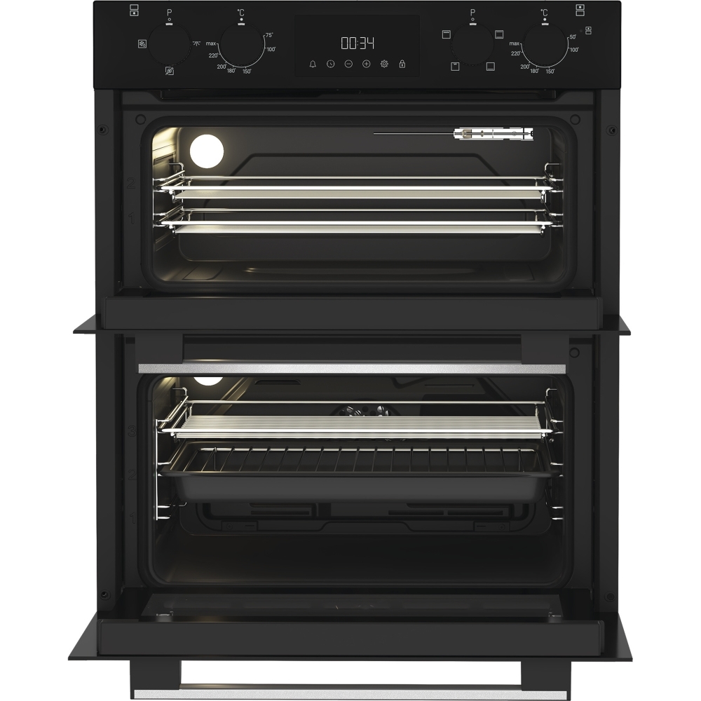 Hotpoint DUH 10D B Built-Under Electric Double Oven, Black, A Rated