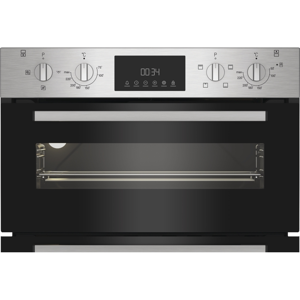 Indesit DUI 12D IX Built-Under Electric Double Oven, Stainless Steel, A Rated