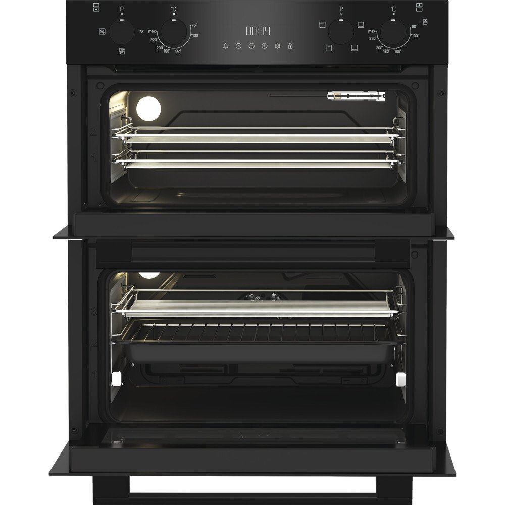 Hotpoint DUH 12G1 B Built-Under Electric Double Oven, Black, A Rated