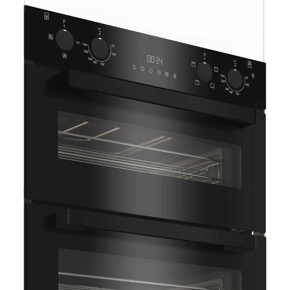 Hotpoint DUH 12G1 B Built-Under Electric Double Oven, Black, A Rated