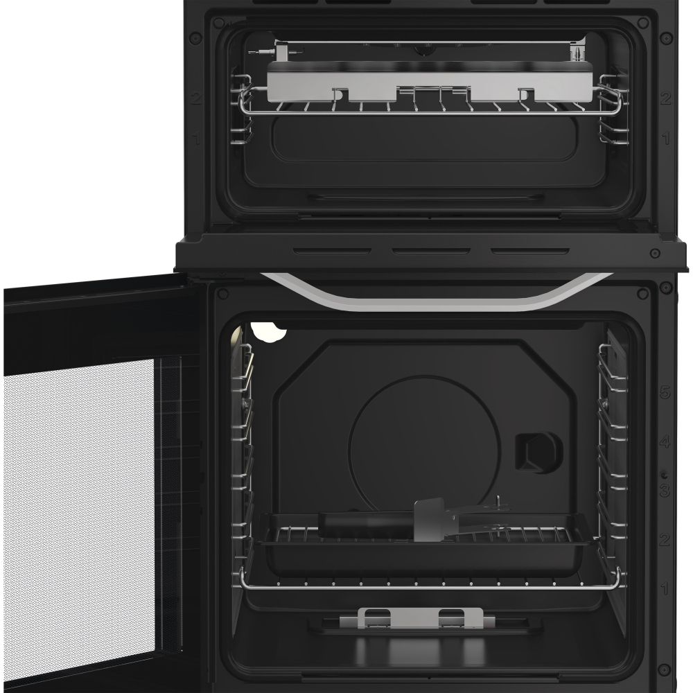 Hotpoint HTG5GCW Gas Cooker with Separate Grill, White, A+ Rated
