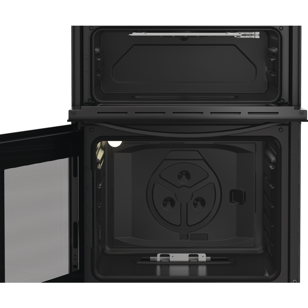 Indesit ITG6GB Gas Cooker with Separate Grill, Black, A+ Rated
