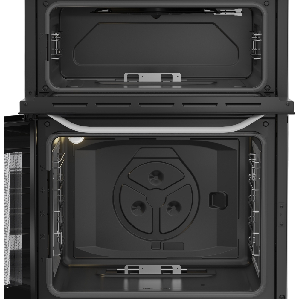 Hotpoint HDG6GDCW Gas Cooker with Double Oven, White, A+ Rated