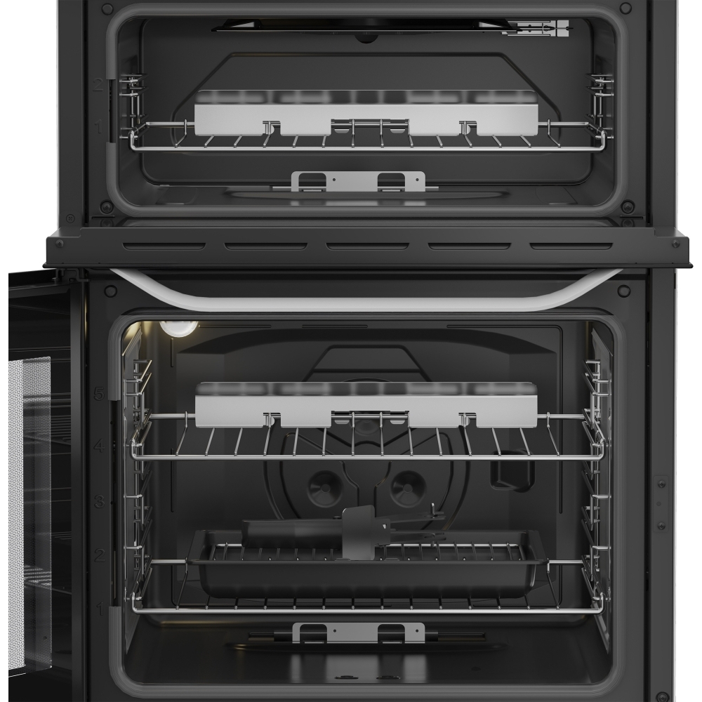 Hotpoint HDG6GDCW Gas Cooker with Double Oven, White, A+ Rated