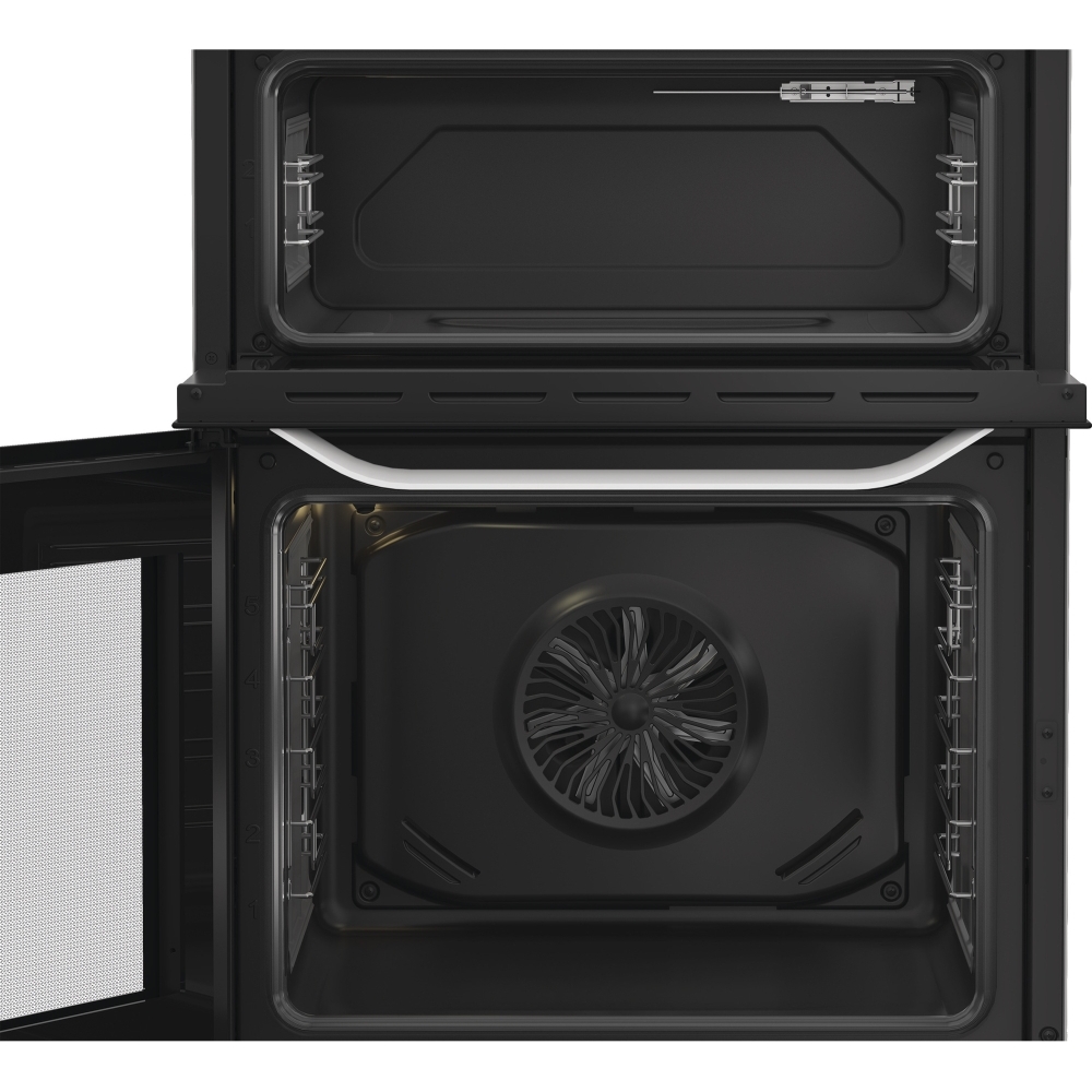 Hotpoint HDD6GDC2W Dual Fuel Cooker with Double Oven, White, A Rated