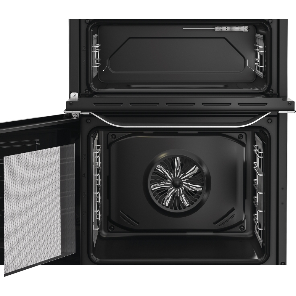 Hotpoint HDD6GDC2WX Dual Fuel Cooker with Double Oven, Stainless Steel, A Rated