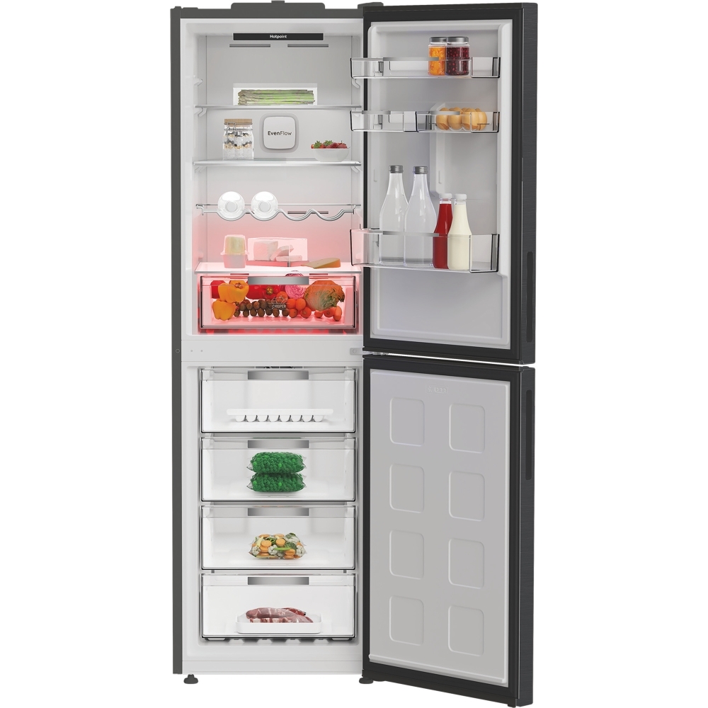 Hotpoint HPKF 6353 XBR4UK Total No Frost Fridge Freezer, 50/50, Grey, E Rated