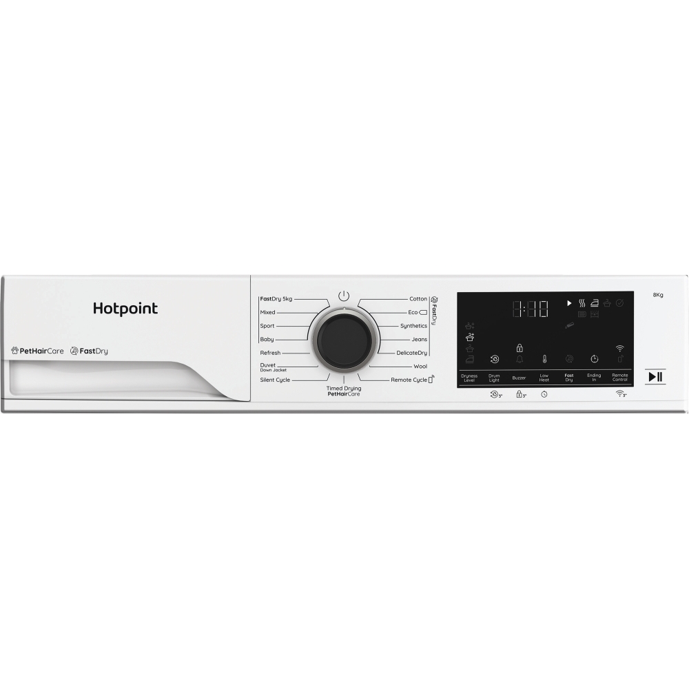 Hotpoint C HD 84M WBS UK Heat Pump Tumble Dryer, 8kg, White, A+++ Rated