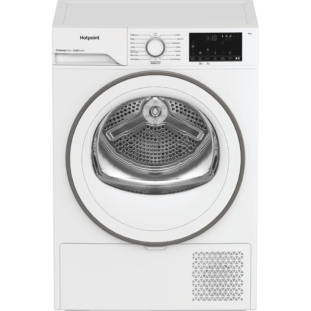 Hotpoint C HD 103M WW UK Heat Pump Tumble Dryer, 10kg, White, A++ Rated