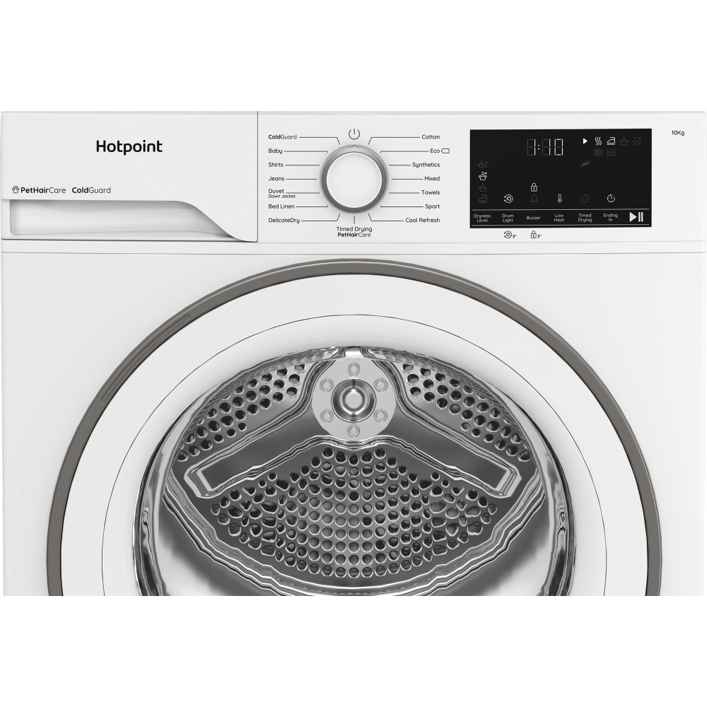 Hotpoint C HD 103M WW UK Heat Pump Tumble Dryer, 10kg, White, A++ Rated