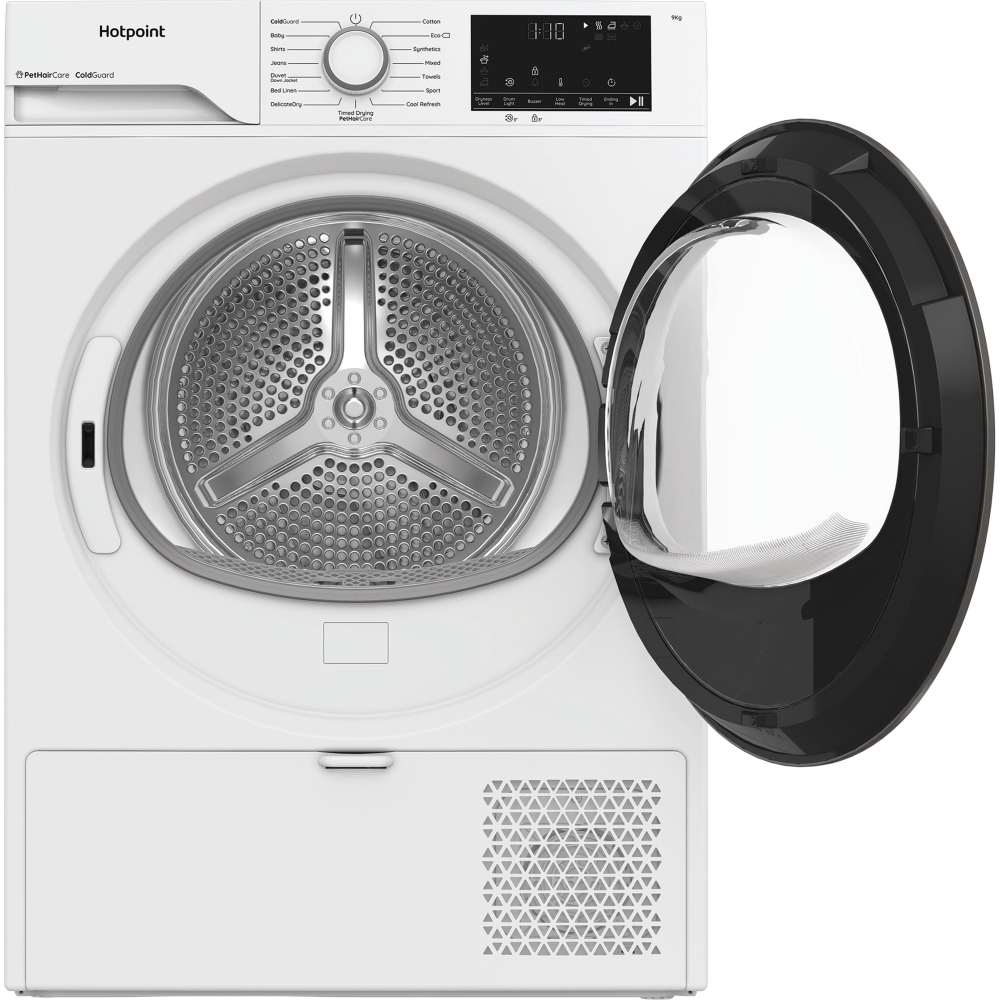 Hotpoint C HD 93M WW UK Heat Pump Tumble Dryer, 9kg, White, A++ Rated
