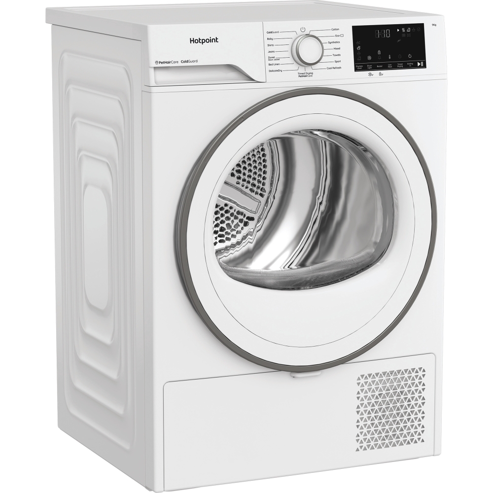 Hotpoint C HD 93M WW UK Heat Pump Tumble Dryer, 9kg, White, A++ Rated