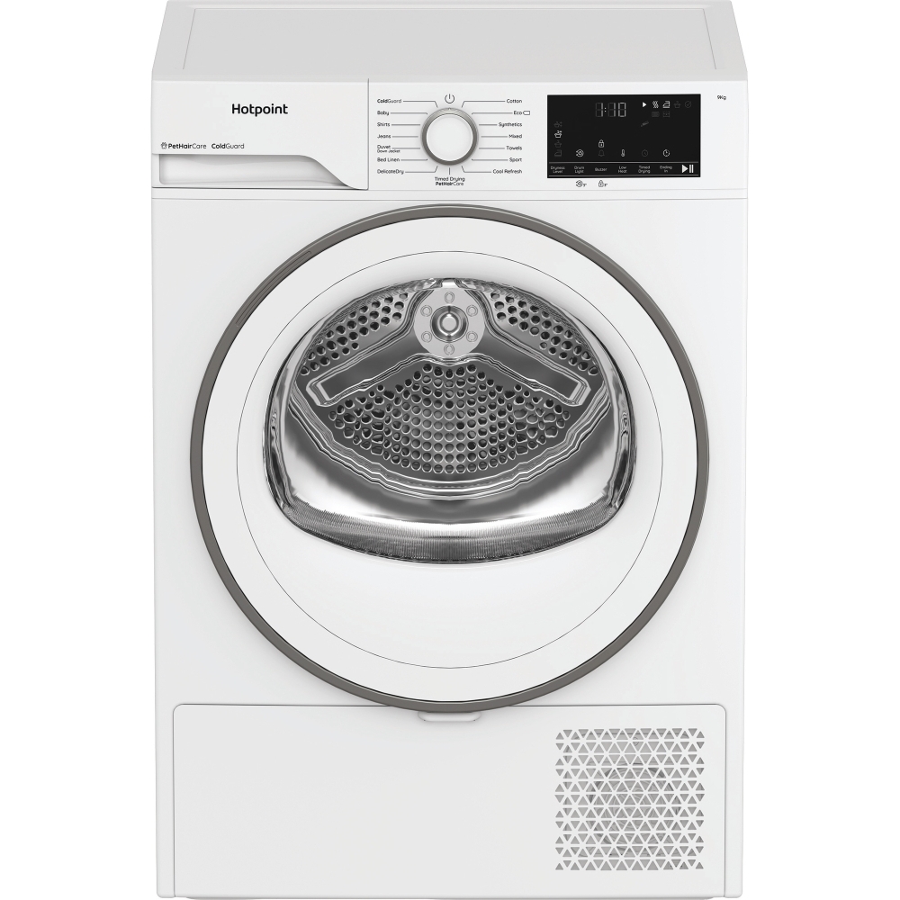 Hotpoint C HD 93M WW UK Heat Pump Tumble Dryer, 9kg, White, A++ Rated