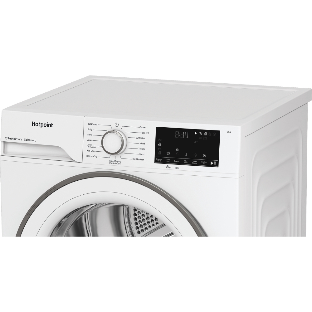 Hotpoint C HD 93M WW UK Heat Pump Tumble Dryer, 9kg, White, A++ Rated