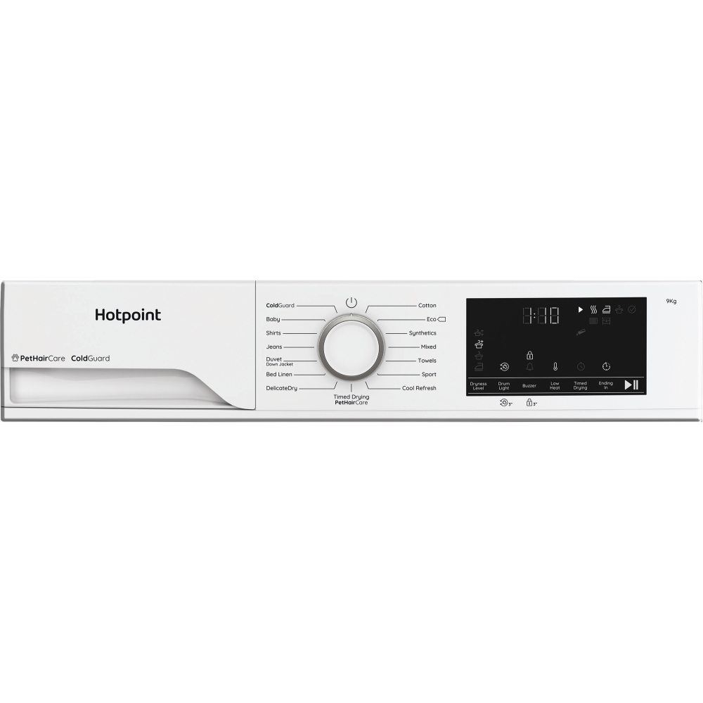 Hotpoint C HD 93M WW UK Heat Pump Tumble Dryer, 9kg, White, A++ Rated