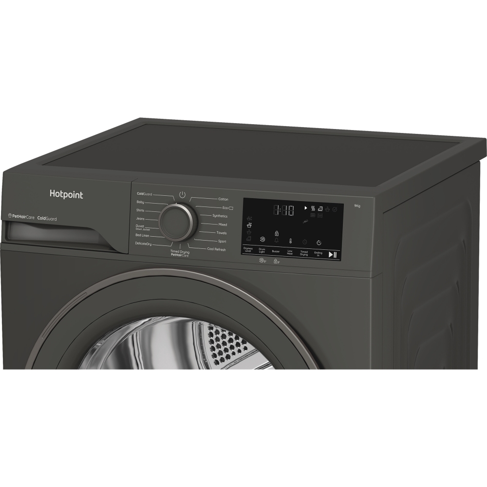 Hotpoint C HD 93M GG UK Heat Pump Tumble Dryer, 9kg, Grey, A++ Rated
