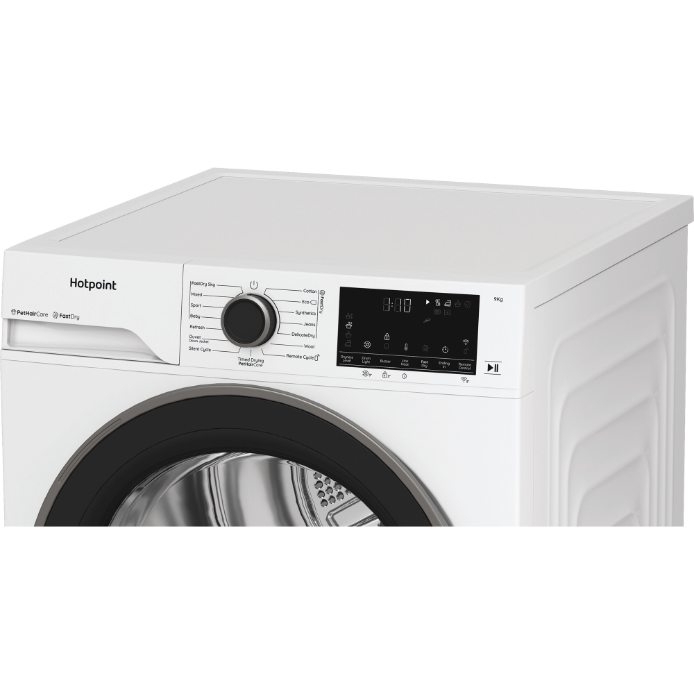 Hotpoint C HD 94M WBS UK Heat Pump Tumble Dryer, 9kg, White, A+++ Rated