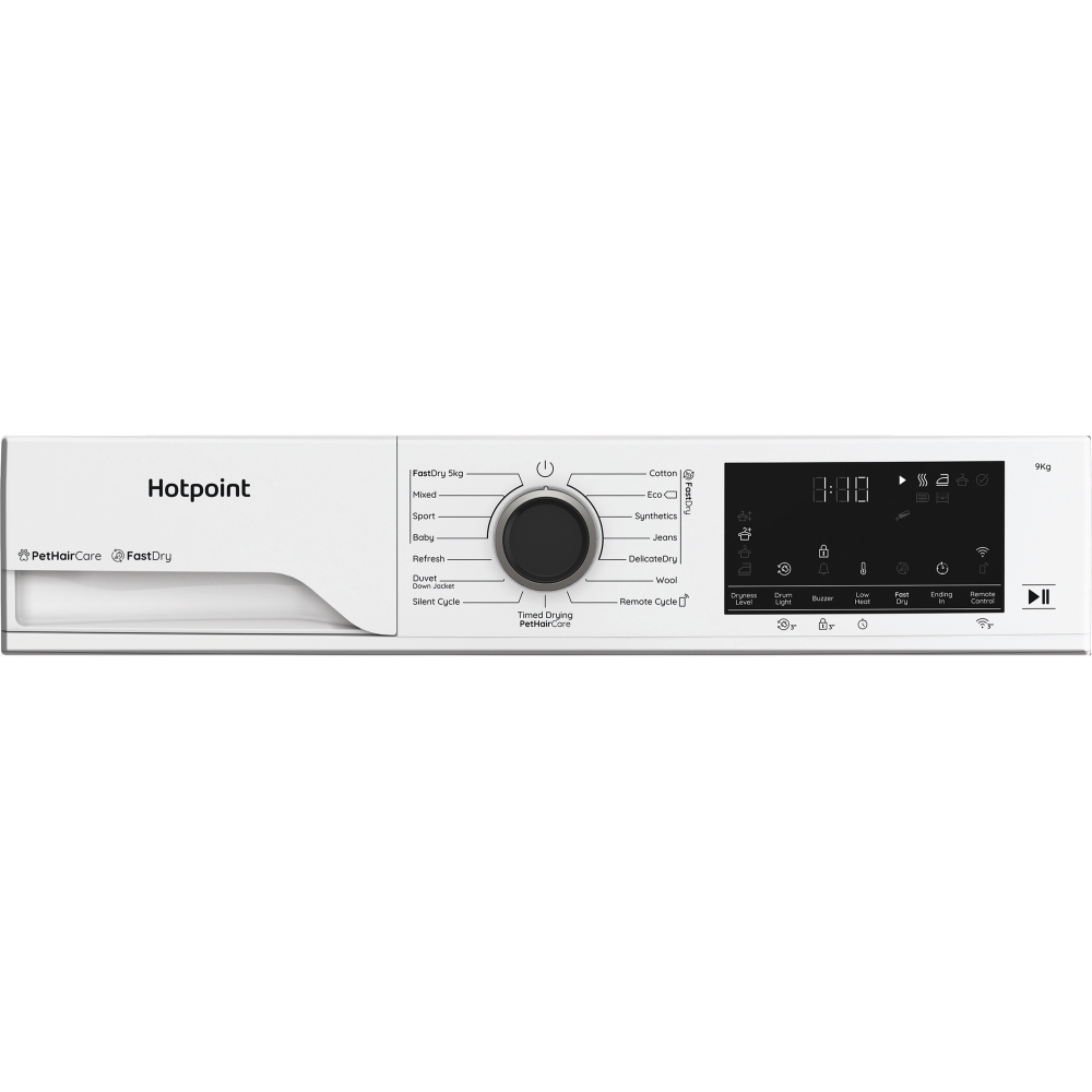 Hotpoint C HD 94M WBS UK Heat Pump Tumble Dryer, 9kg, White, A+++ Rated