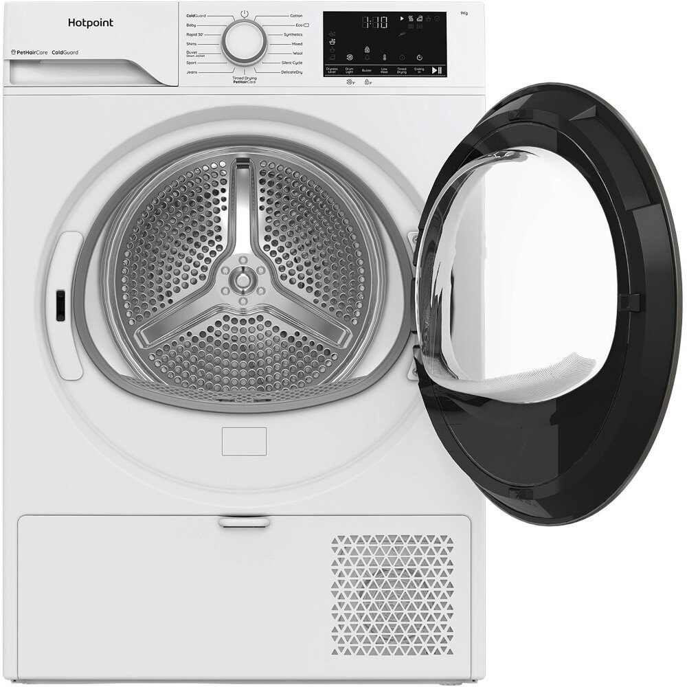 Hotpoint C HD 94M WW UK Heat Pump Tumble Dryer, 9kg, White, C Rated