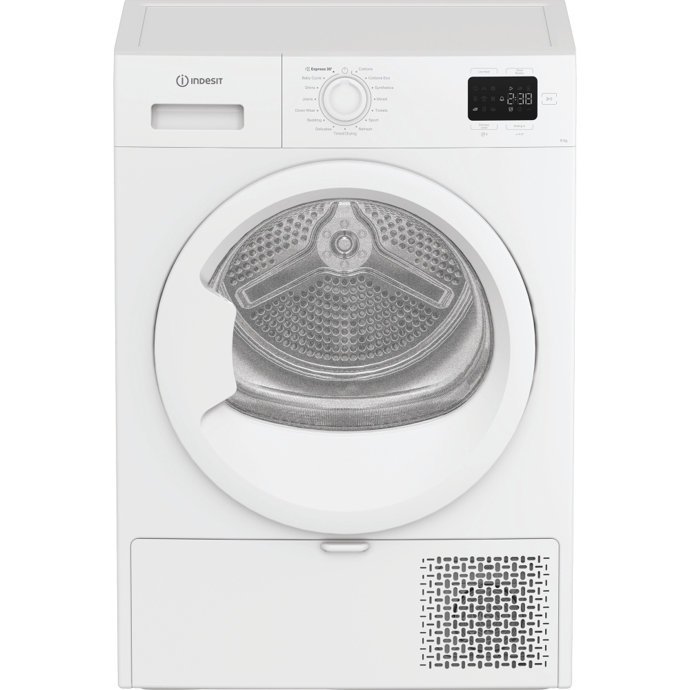 Indesit C YSD 83D WW UK Heat Pump Tumble Dryer, 8kg, White, A++ Rated