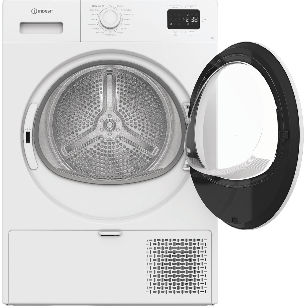 Indesit C YSD 83D WW UK Heat Pump Tumble Dryer, 8kg, White, A++ Rated