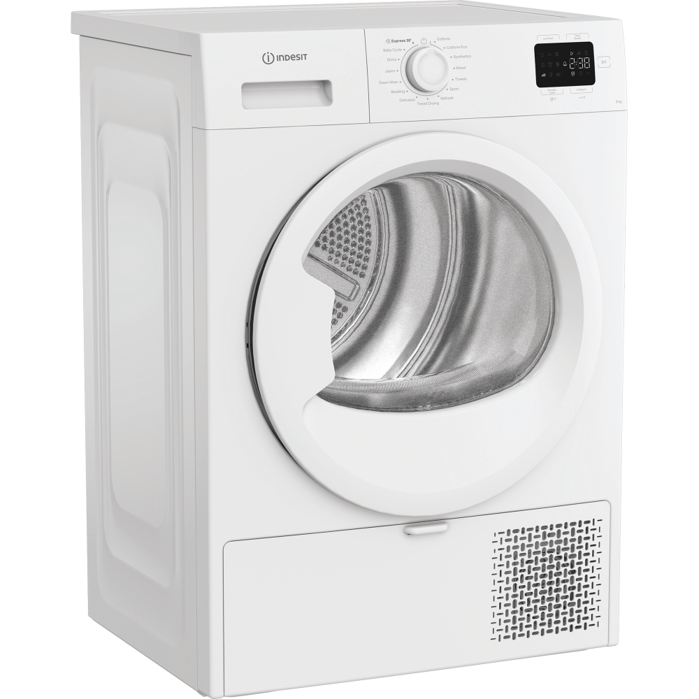 Indesit C YSD 83D WW UK Heat Pump Tumble Dryer, 8kg, White, A++ Rated