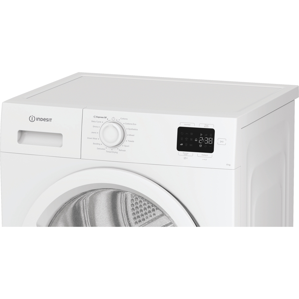 Indesit C YSD 83D WW UK Heat Pump Tumble Dryer, 8kg, White, A++ Rated