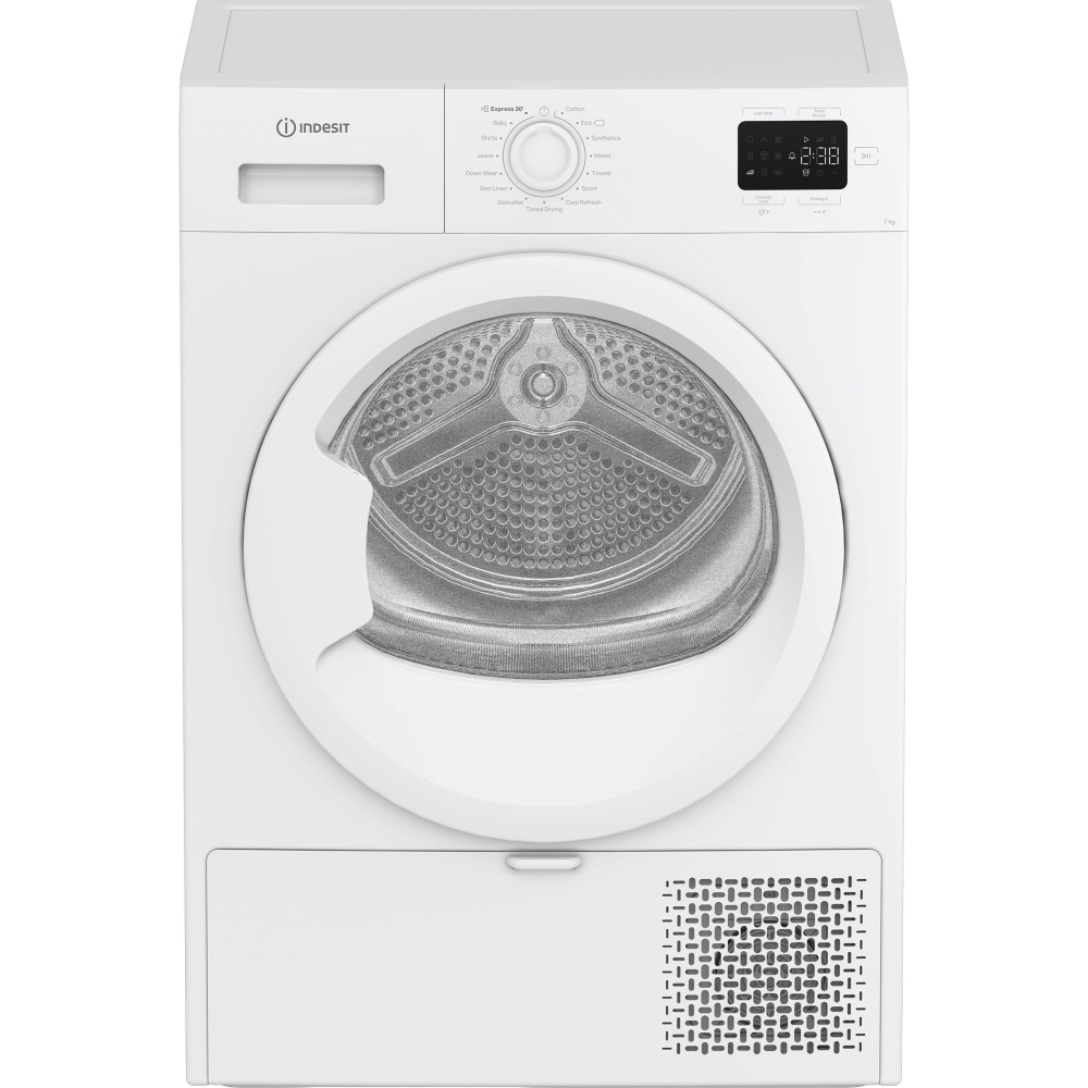 Indesit C YSD 72D WW UK Heat Pump Tumble Dryer, 7kg, White, A+ Rated