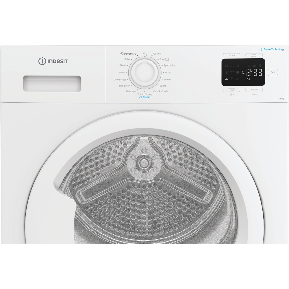 Indesit C YSD 82D WW UK Heat Pump Tumble Dryer, 8kg, White, A+ Rated