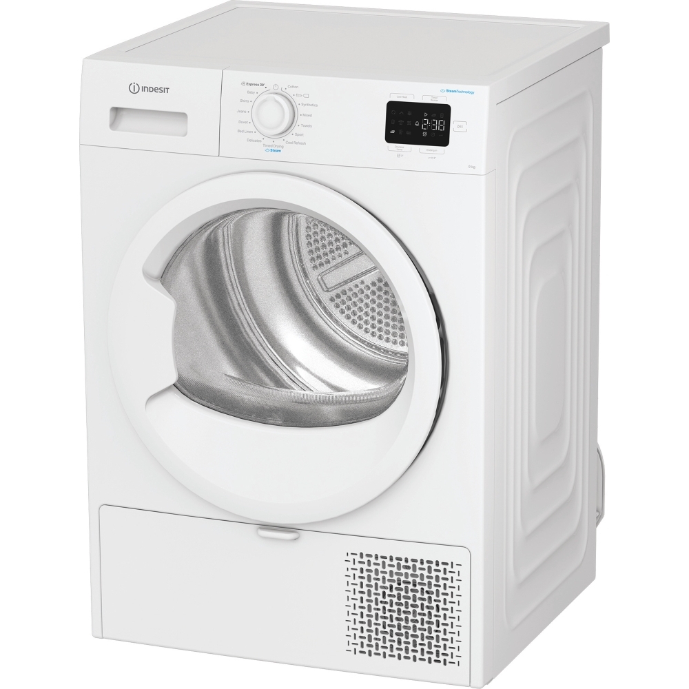 Indesit C YD 92D WW UK Heat Pump Tumble Dryer, 9kg, White, A+ Rated