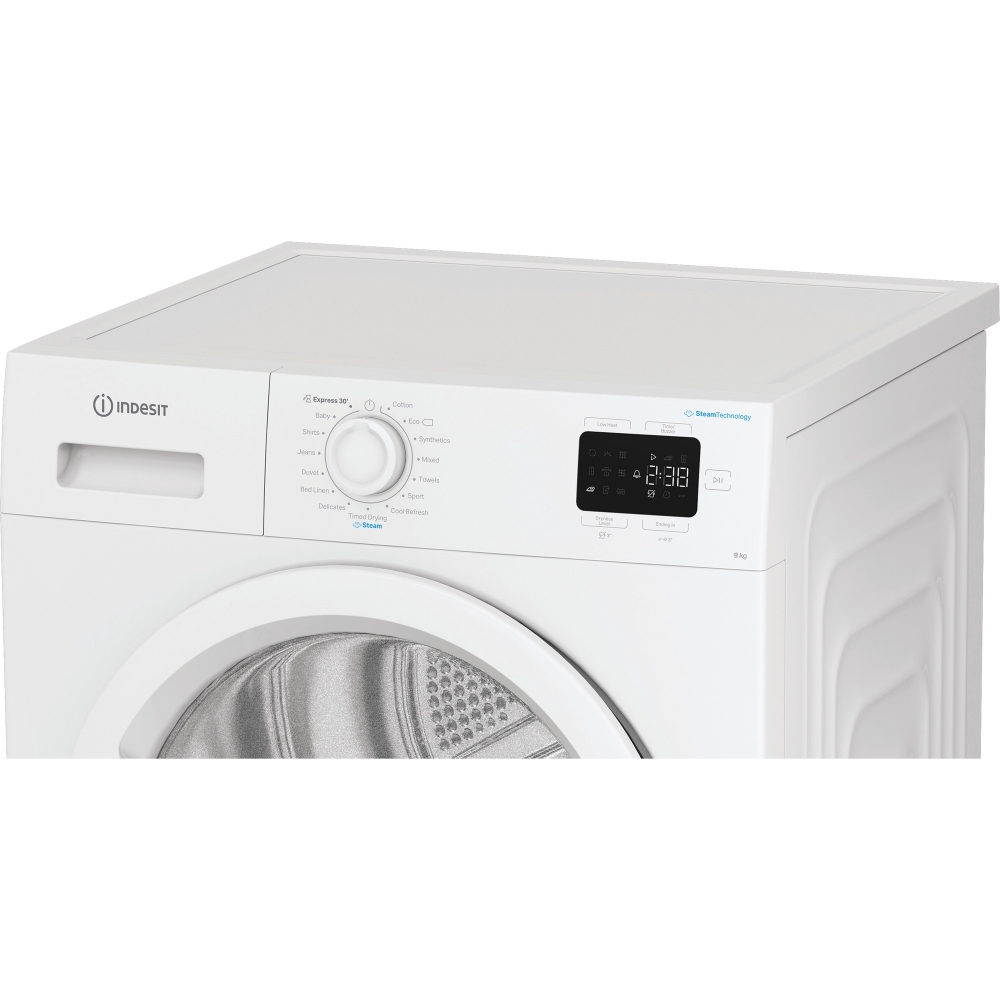 Indesit C YD 92D WW UK Heat Pump Tumble Dryer, 9kg, White, A+ Rated