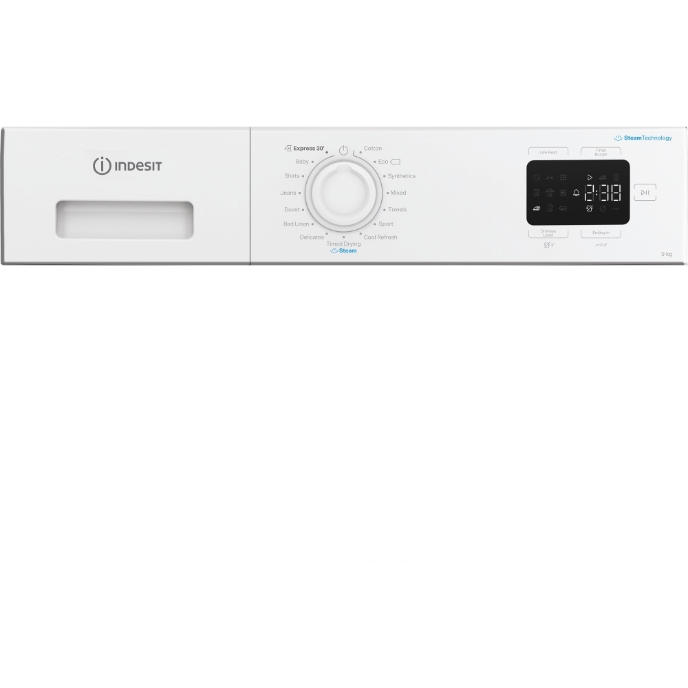 Indesit C YD 92D WW UK Heat Pump Tumble Dryer, 9kg, White, A+ Rated
