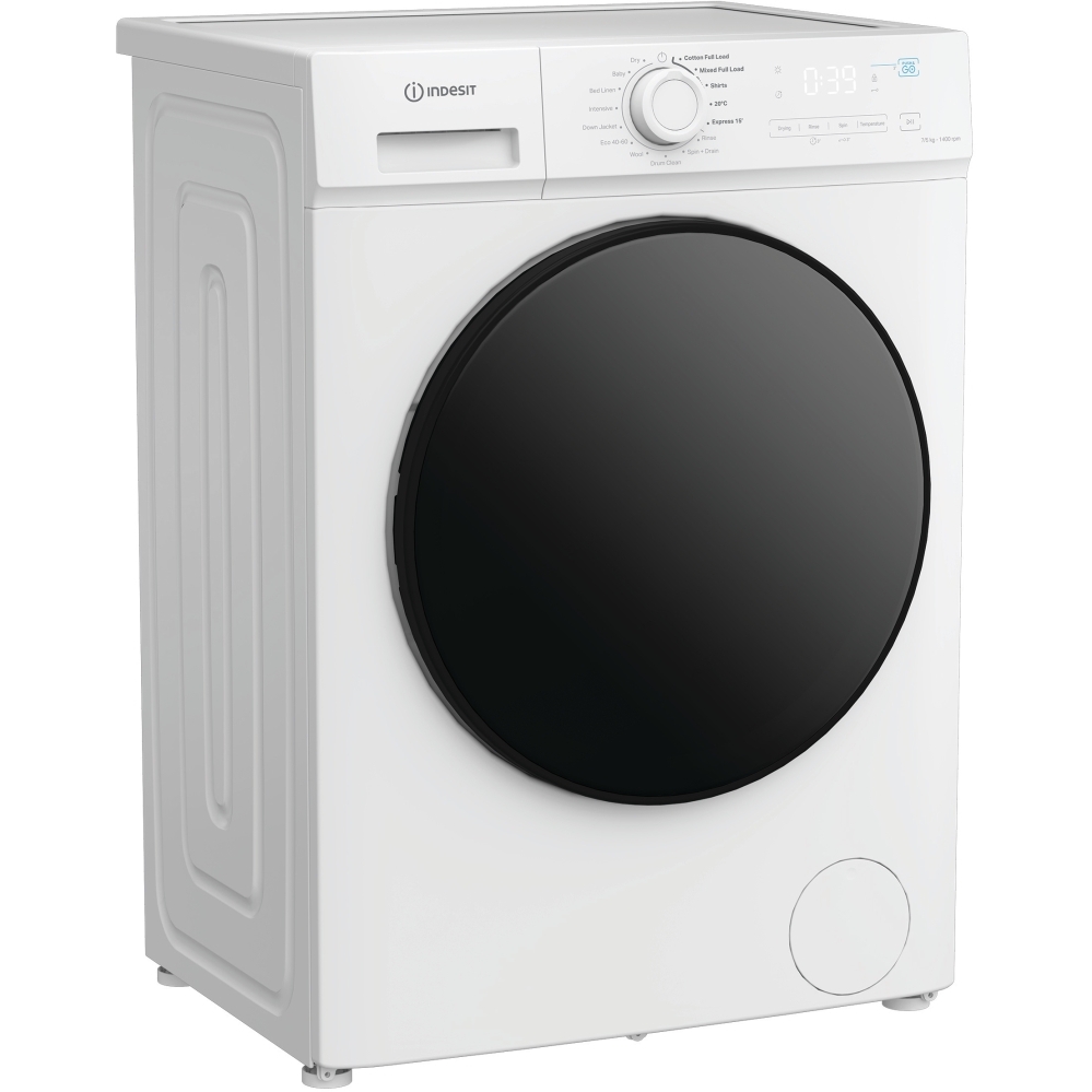 Indesit IDMA 75624 MY TIME UK Washer Dryer, 7kg/5kg, 1400 Spin, White, D Rated