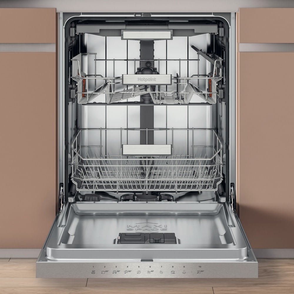 Hotpoint H5PC15M6 UK Semi Integrated Dishwasher, 15 Place Settings, C Rated